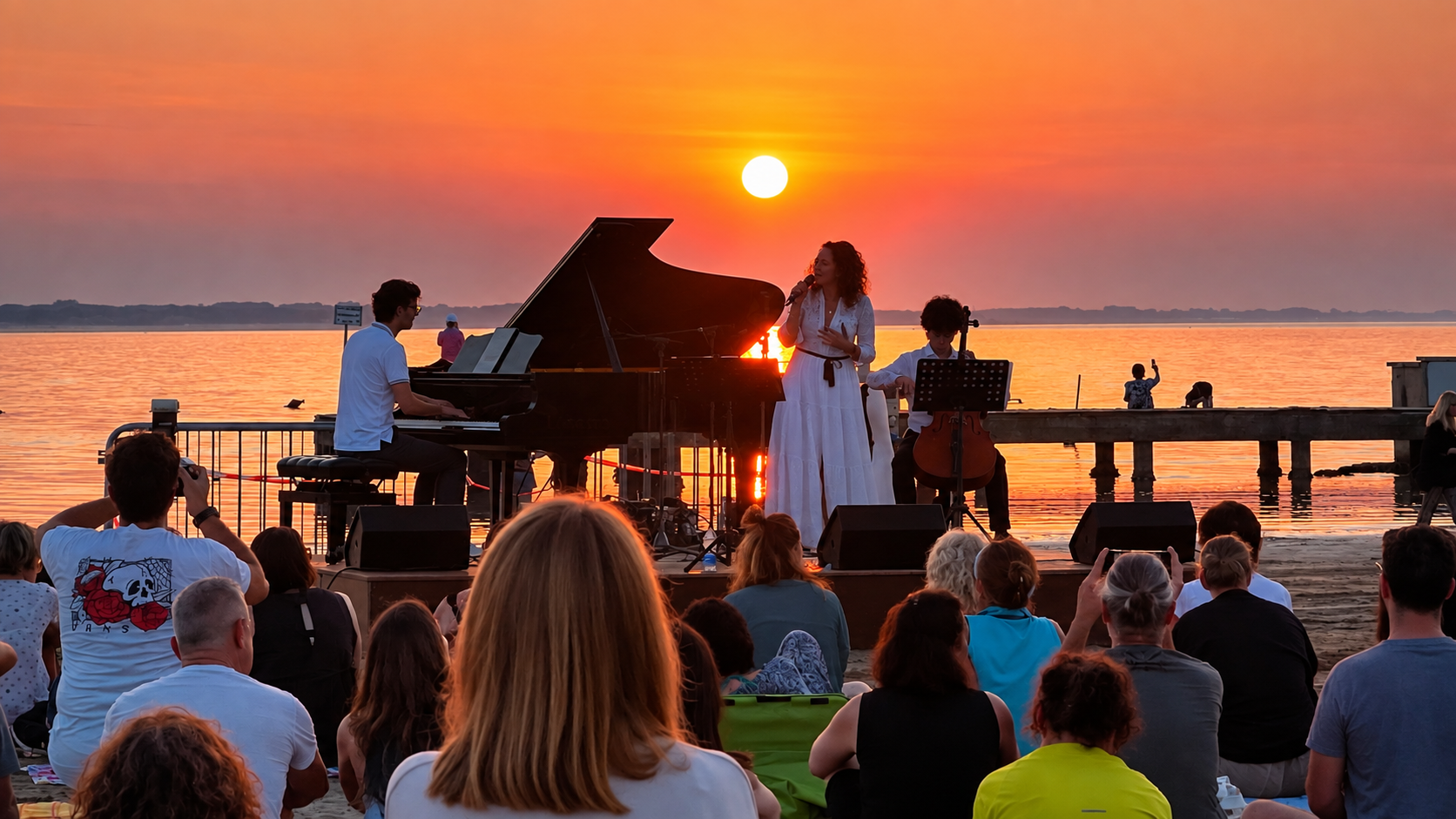 Trio voce, piano e violoncello — concerto all'alba